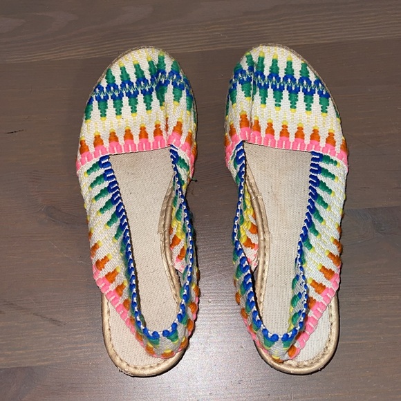 The Children’s Place Boho Textile Flat Mules - Girl’s Size 2.5 - Picture 7 of 10